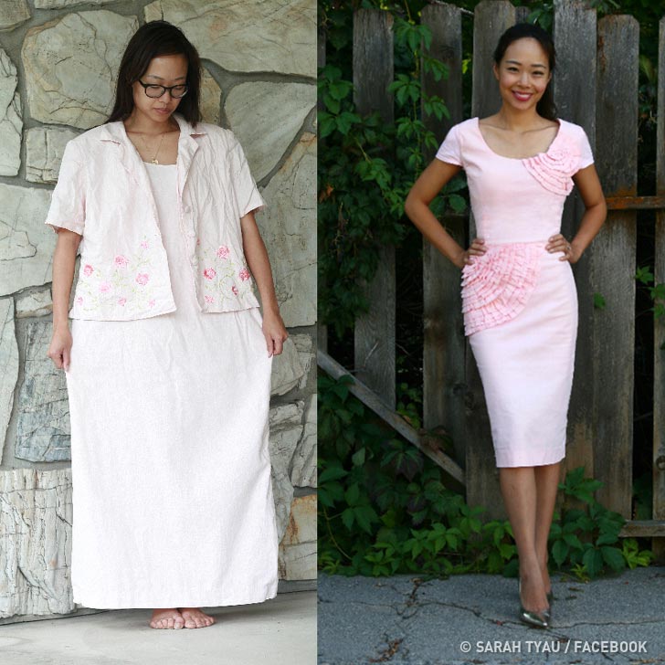 дизайнер превращает старые вещи в супермодную одежду для себя и своих дочек, Сара Тайо, Sarah Tyau