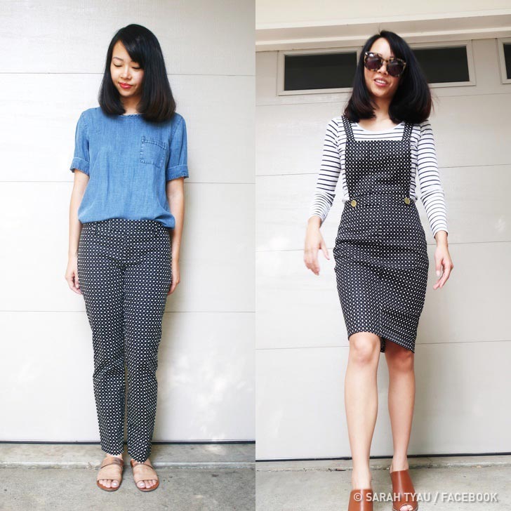 дизайнер превращает старые вещи в супермодную одежду для себя и своих дочек, Сара Тайо, Sarah Tyau