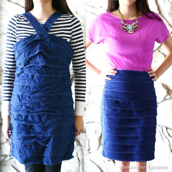 дизайнер превращает старые вещи в супермодную одежду для себя и своих дочек, Сара Тайо, Sarah Tyau