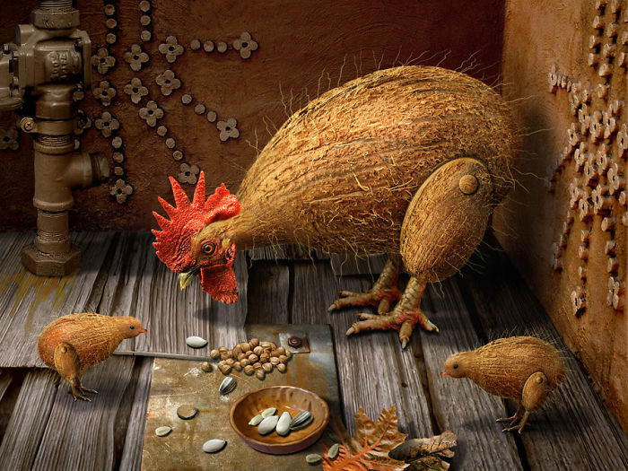 Мастера фотошопа превращают животных в растения 