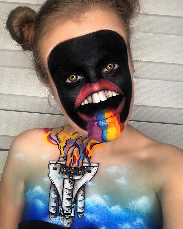 Лицо этой девушки — холст для уникальных иллюзий и вот 20 её самых крутых работ Тома Скабеиките, Toma Skabeikytė, Лицо этой девушки холст для уникальных иллюзий