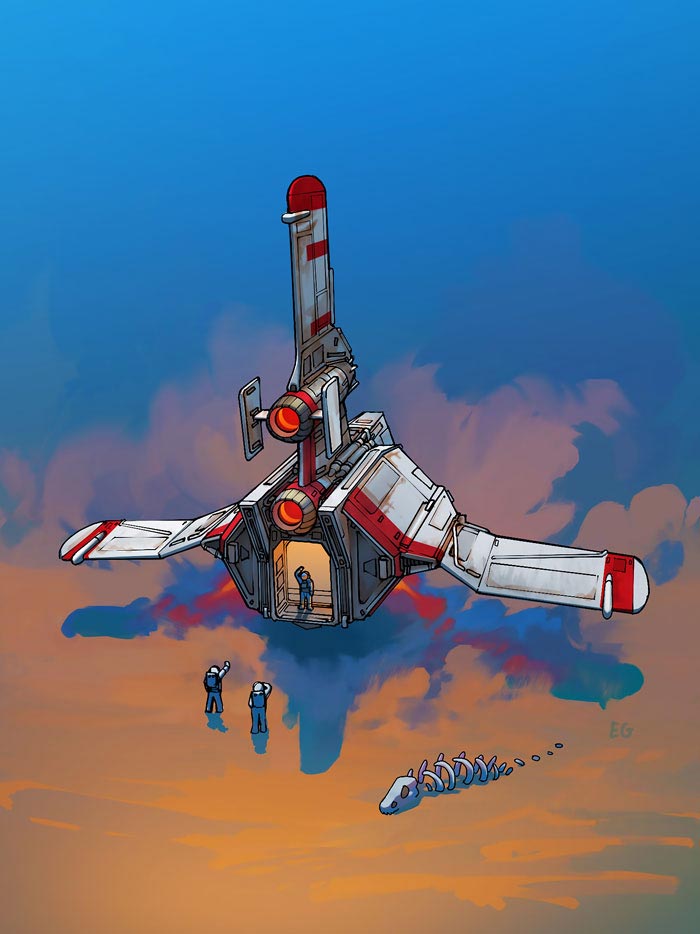 Парень превращает обычные вещи в проекты космических кораблей (он у мамы инженер) Парень превращает обычные вещи в проекты космических кораблей, Эрик Геуз, Eric Geusz