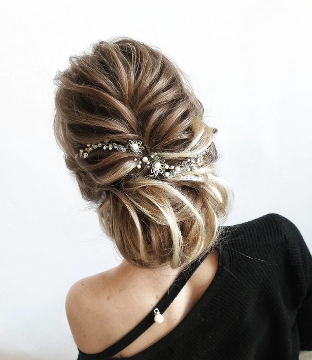 свадебные причёски, идеи для свадебной причёски 