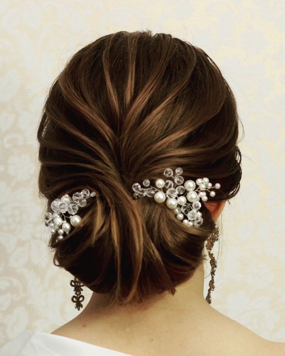 свадебные причёски, идеи для свадебной причёски 