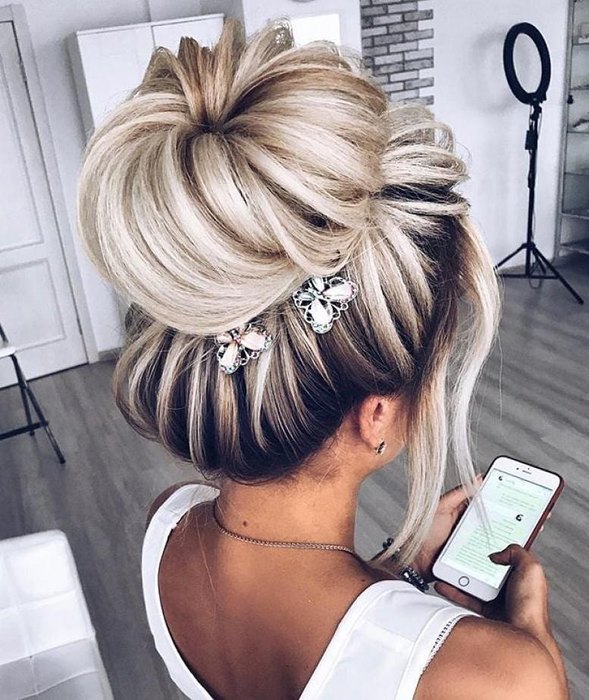 свадебные причёски, идеи для свадебной причёски 