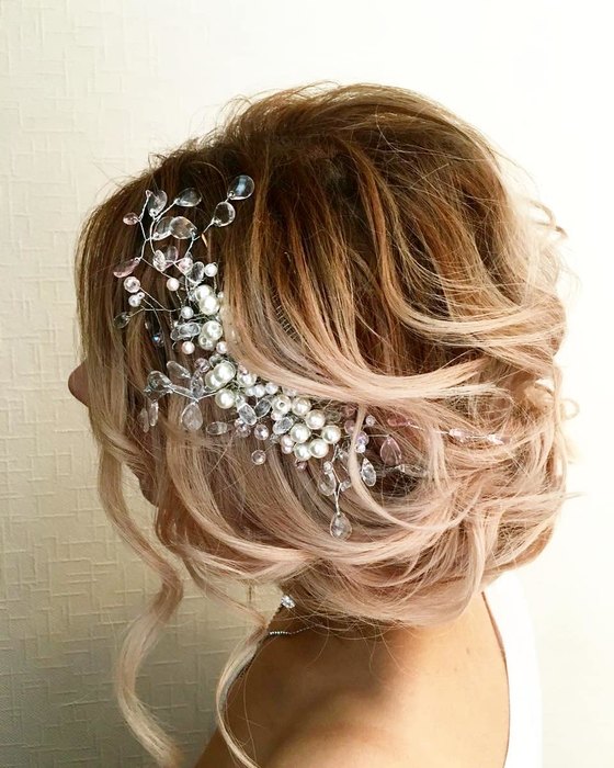 свадебные причёски, идеи для свадебной причёски 