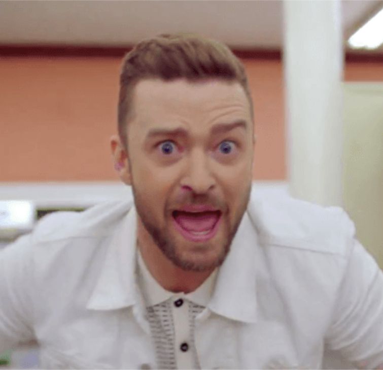 клип Джастина Тимберлейка без музыки, Джастин Тимберлейк без музыки, Can not Stop the Feeling без музыки