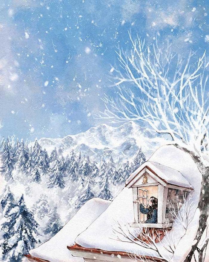 Счастье одиночества раскрыто в 20 иллюстрациях этой корейской художницы Счастье одиночества, Aeppol