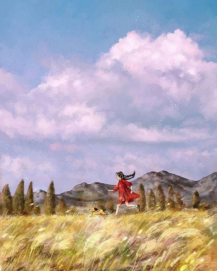 Счастье одиночества раскрыто в 20 иллюстрациях этой корейской художницы Счастье одиночества, Aeppol