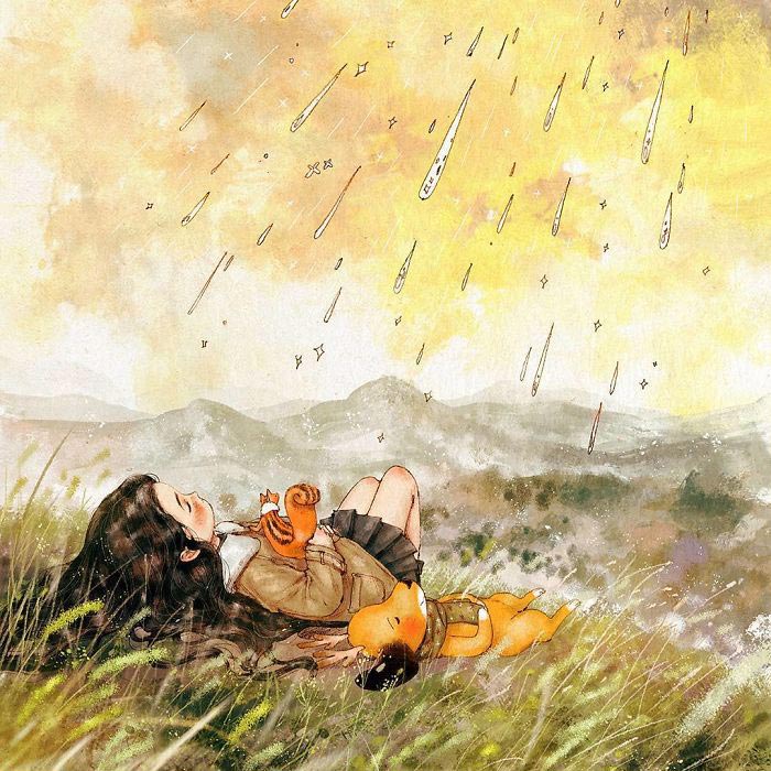 Счастье одиночества раскрыто в 20 иллюстрациях этой корейской художницы Счастье одиночества, Aeppol