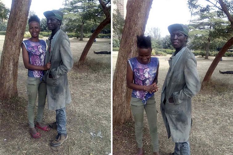 Фотограф преобразил эту бездомную пару для фотосессии и их просто не узнать преображение бездобной пары, любовь между бездомными, любовь бездомной пары, парень и девушка бездомные