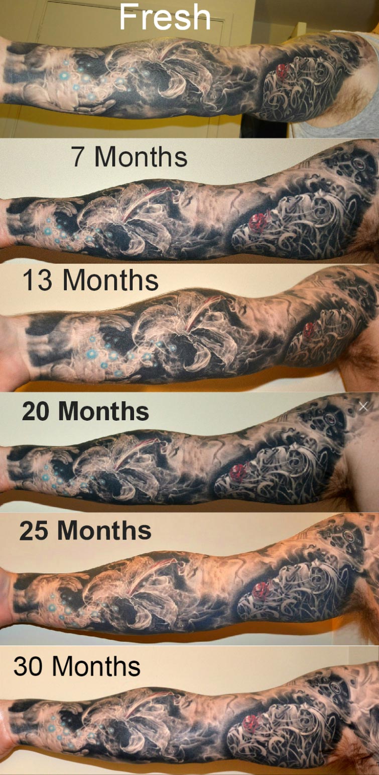 Как должна выглядеть тату на 5 день