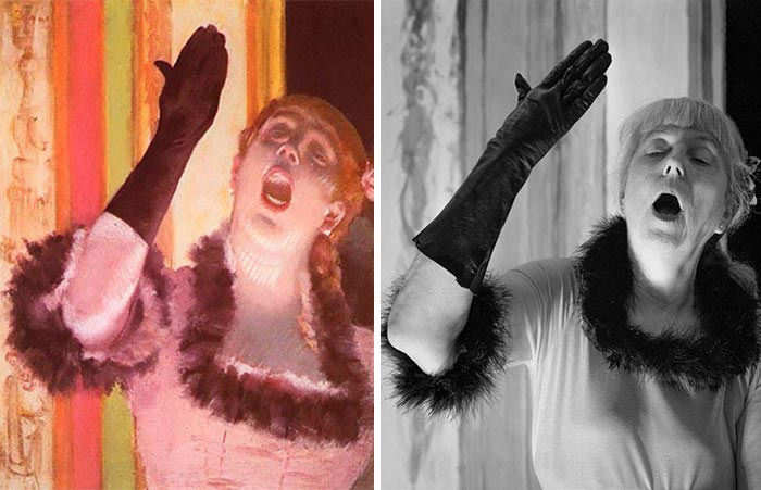 Лаура Хофстадтер, 66-летняя женщина воссоздает знаменитые картины