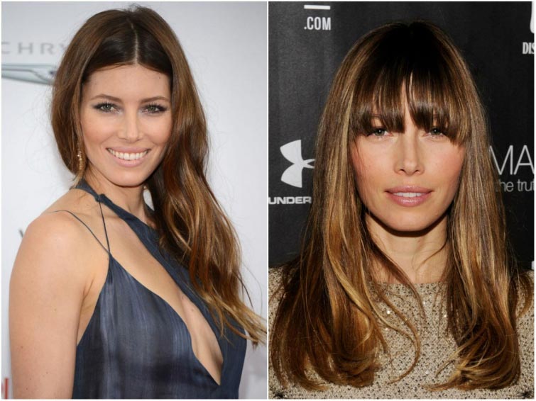 звёзды которые отрезали чёлку,  чёлка круто меняет лицо