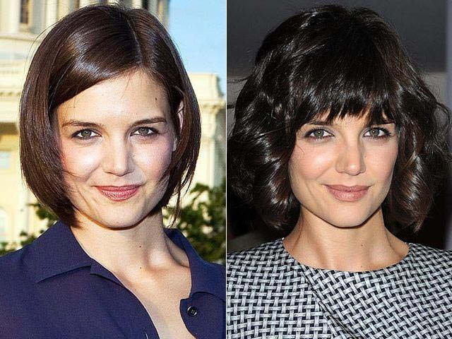 звёзды которые отрезали чёлку,  чёлка круто меняет лицо