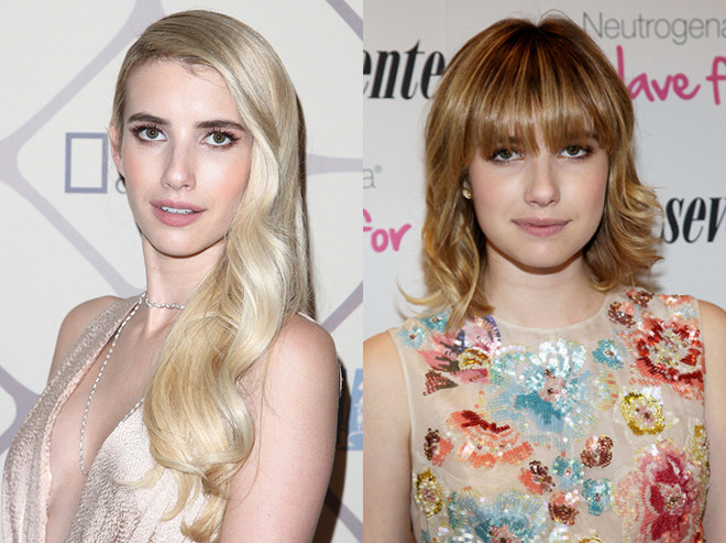 звёзды которые отрезали чёлку,  чёлка круто меняет лицо