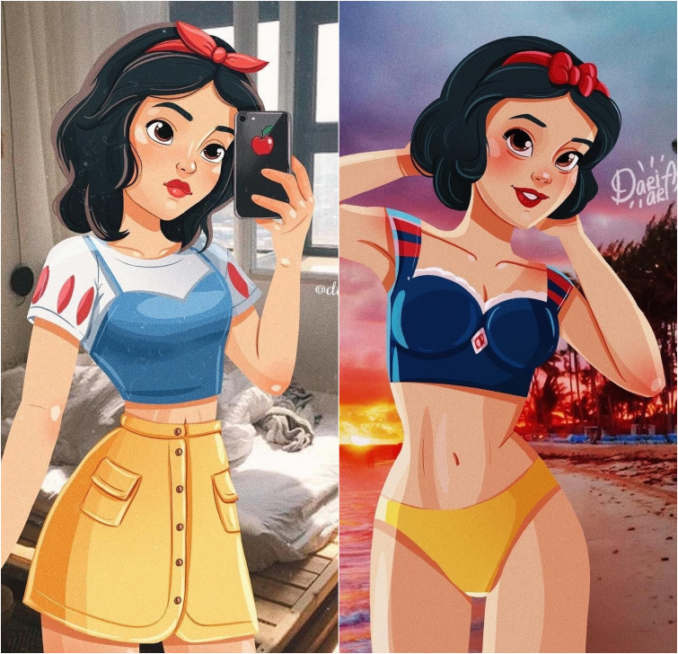 как бы выглядели принцессы Диснея если бы жили в 21 веке, как бы выглядели принцессы Диснея если бы жили в современном мире 