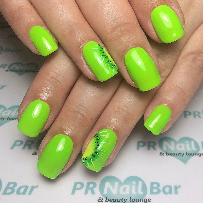 летний маникюр, маникюр 2018, летний маникюр 2018