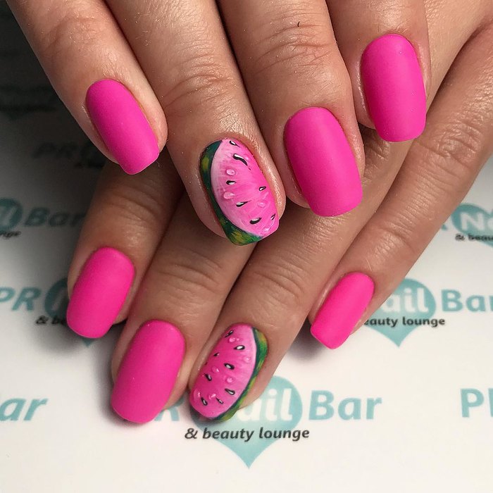 летний маникюр, маникюр 2018, летний маникюр 2018