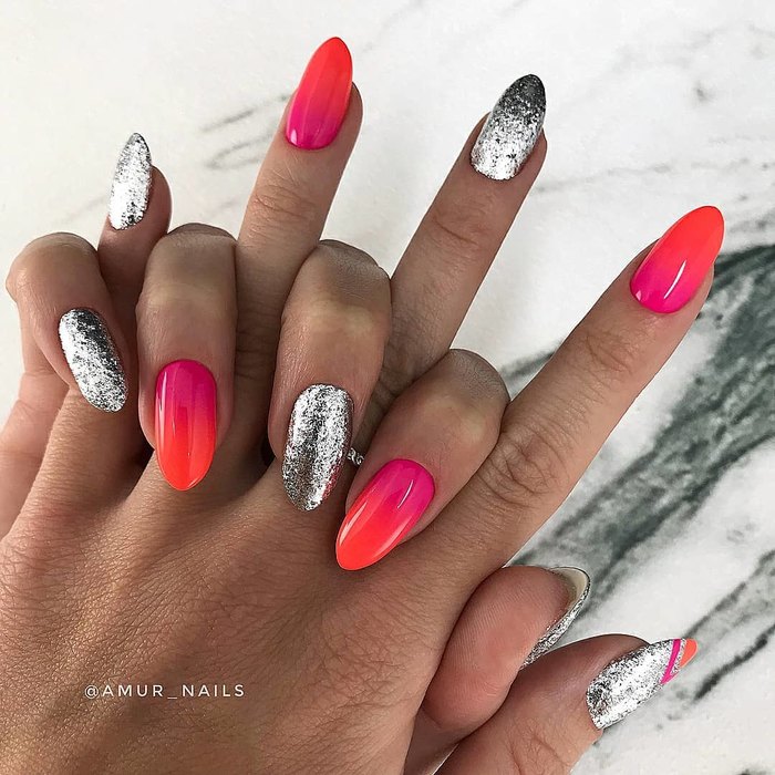 летний маникюр, маникюр 2018, летний маникюр 2018