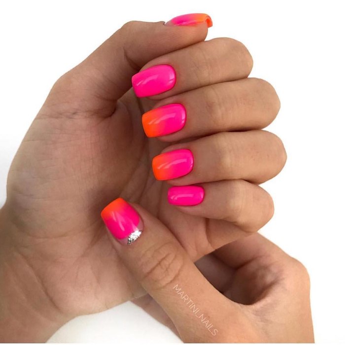 летний маникюр, маникюр 2018, летний маникюр 2018