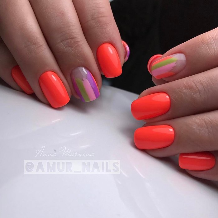 летний маникюр, маникюр 2018, летний маникюр 2018