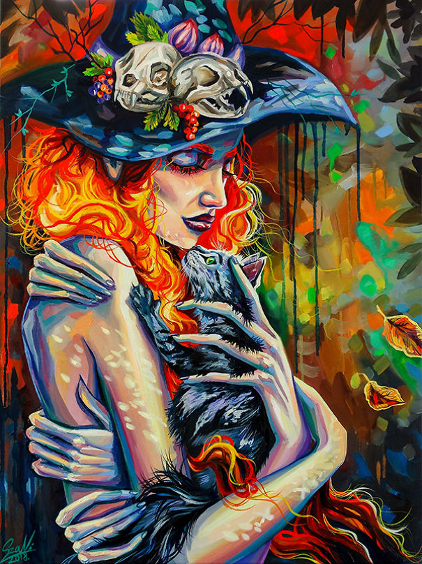 мистические знаки зодиака, знаки зодиака кошки и женщины, Вивьен Санисло, Vivien Szaniszlo