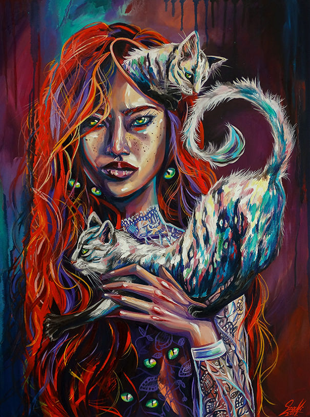 мистические знаки зодиака, знаки зодиака кошки и женщины, Вивьен Санисло, Vivien Szaniszlo