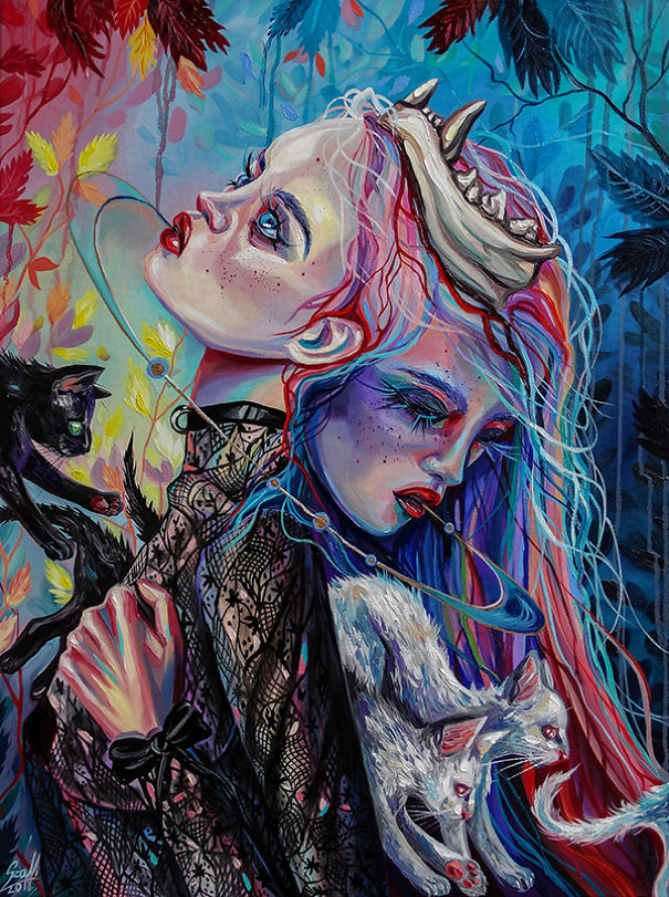 мистические знаки зодиака, знаки зодиака кошки и женщины, Вивьен Санисло, Vivien Szaniszlo