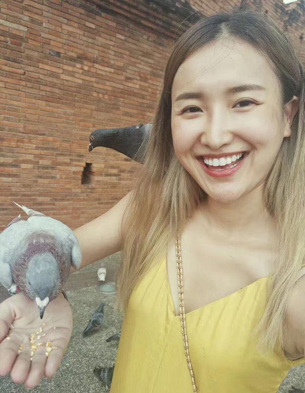 китаянка решила превратить себя в Мону Лизу,  китаянка превратила себя в Мону лизу, Хи Юхо 