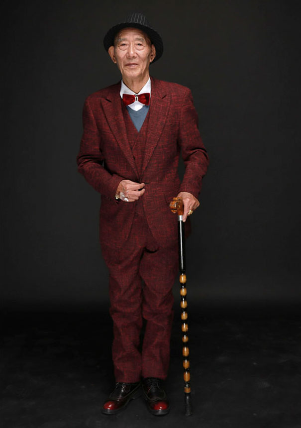 Девушка исполнила заветное желание своего дедушки, свадебная фотосессия для дедушки, Фу Сюэвэй, Fu Xuewei 