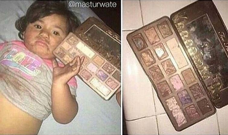 неудачный макияж фото, проблемы в макияже, смешной макияж, примеры неудачного макияжа, девушки с неудачным макияжем