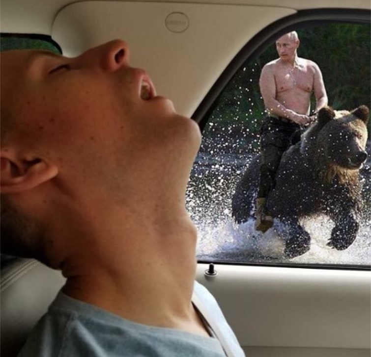 парень заснул в машине, битва фотошоперов, заснул в машине смешно, заснул в машине фото