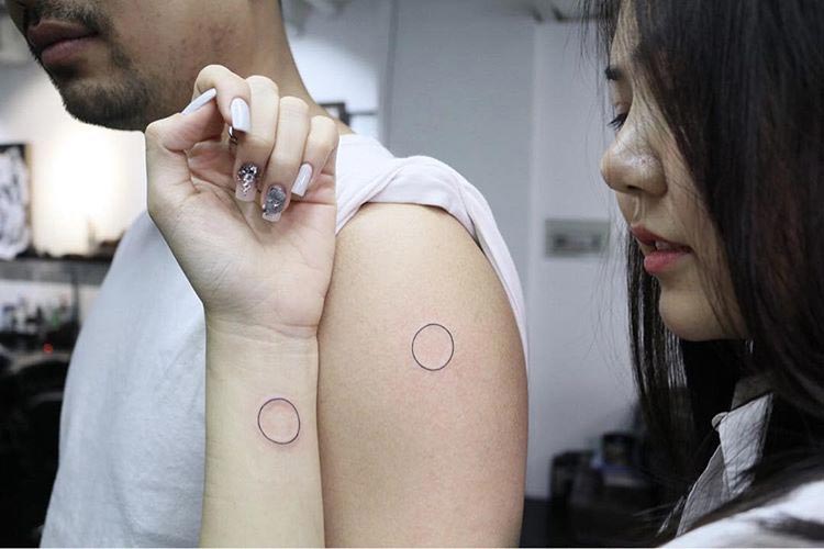 парные татуировки, парные татуировки влюблённых пар, творческие парные татуировки, парные татуировки фото