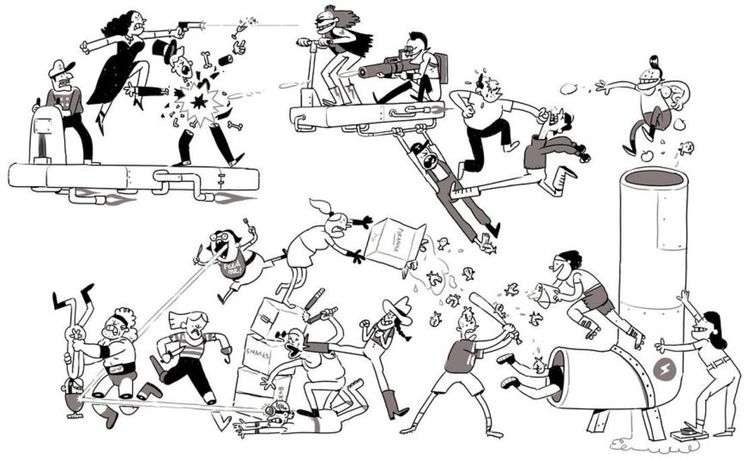 по одному персонажу каждый день, Том Гран, эпичная сцена драки, по одному персонажу в эпичную сцену драки