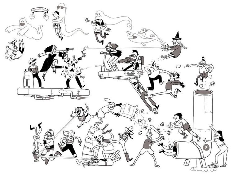 по одному персонажу каждый день, Том Гран, эпичная сцена драки, по одному персонажу в эпичную сцену драки