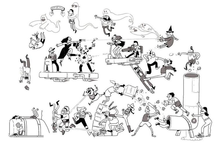 по одному персонажу каждый день, Том Гран, эпичная сцена драки, по одному персонажу в эпичную сцену драки