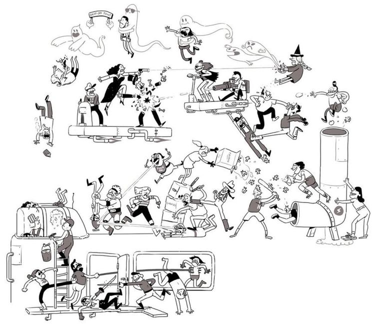 по одному персонажу каждый день, Том Гран, эпичная сцена драки, по одному персонажу в эпичную сцену драки