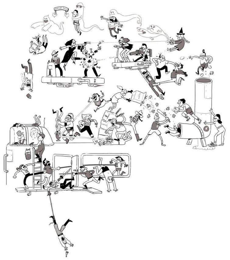 по одному персонажу каждый день, Том Гран, эпичная сцена драки, по одному персонажу в эпичную сцену драки