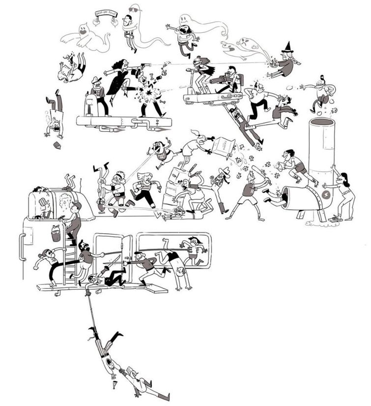 по одному персонажу каждый день, Том Гран, эпичная сцена драки, по одному персонажу в эпичную сцену драки