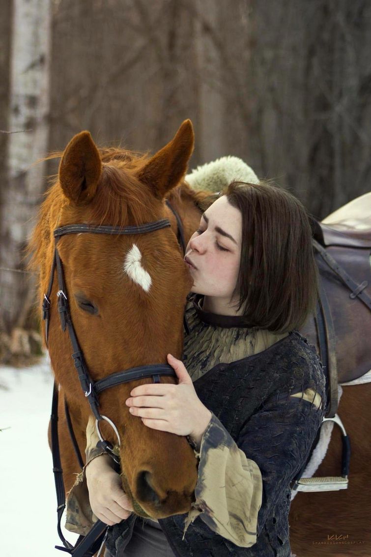 двойник Арьи Старк, девушка похожа на Арью Старк, реальная Арья Старк