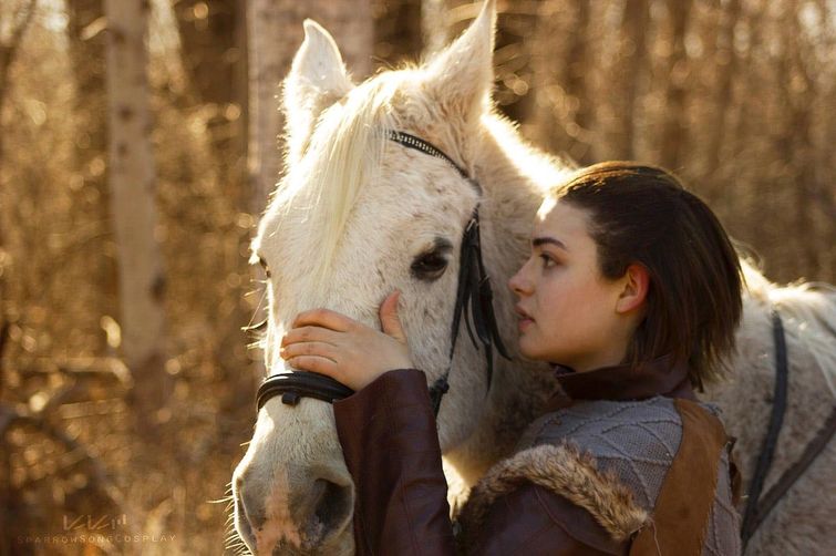 двойник Арьи Старк, девушка похожа на Арью Старк, реальная Арья Старк