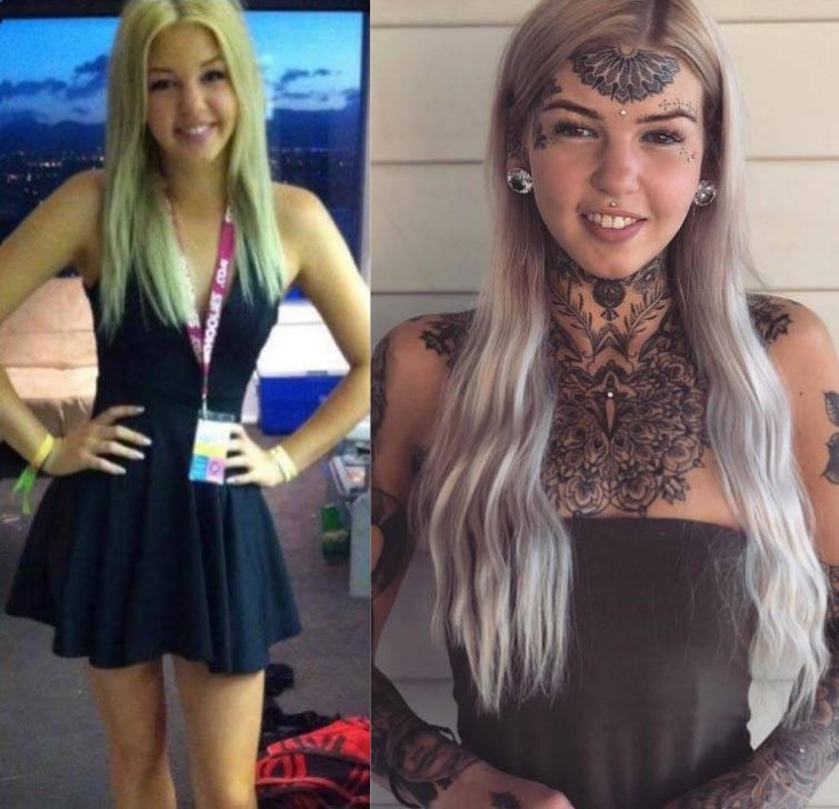 люди изменили себя, красивые люди с татуировками, красивые люди с пирсингом