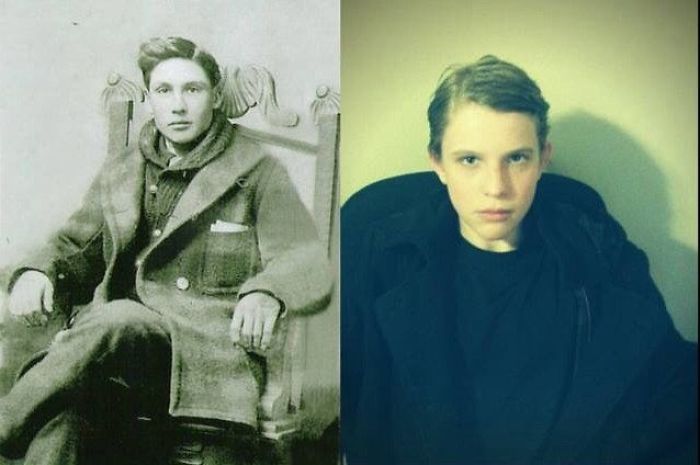 фотографии родственников которые похожи как близнецы, родственники похожие как две капли воды 