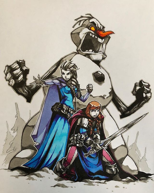 Российский художник показал, как выглядели бы диснеевские принцессы, если бы были воинами как выглядели бы диснеевские принцессы если бы были воинами, Артемий Мясников