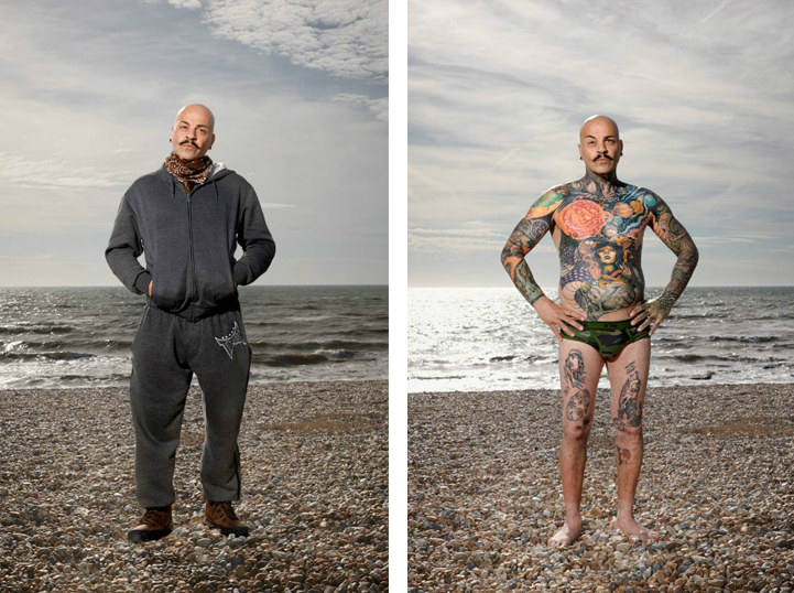 люди с татуировками, татуированные люди, татуированные люди а одежде, Алан Паудрилл