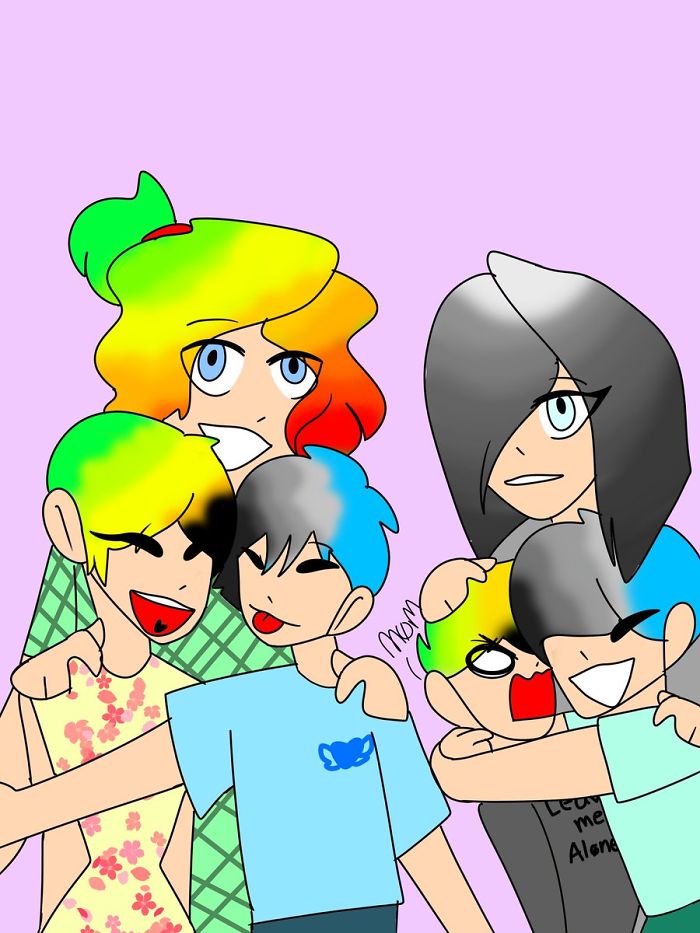 Разноцветный попугай и его готическая подружка. попугай киви и его подружка-гот, киви и Сиукси