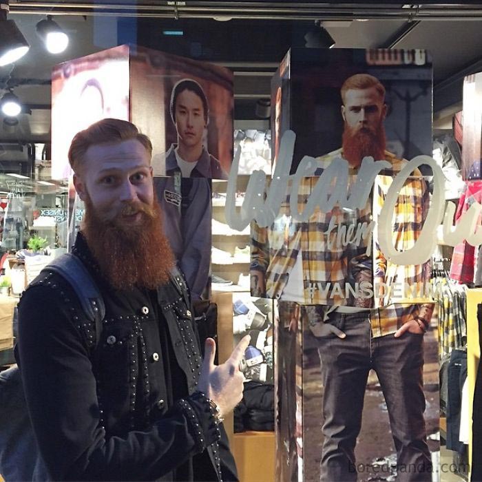 Барбер убедил этого парня отрастить бороду, Гвилим Пью, Gwilym Pugh