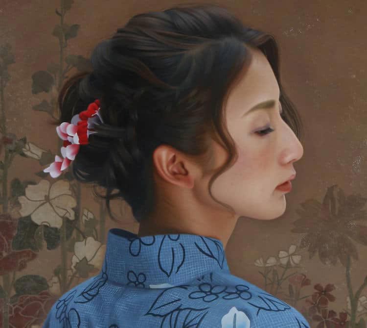 фотореалистичные картины, гиперреалистичные картины, картины японок, гиперреалистичные картины японок