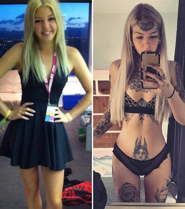 Эмбер Люк, Amber Luke, девушка тату на глазных яблоках